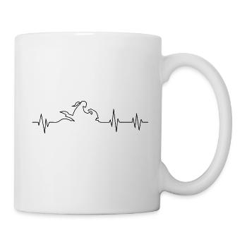 Bikergirl Supersportler Pilote de course Superbike - Mug blanc - blanc - Droite