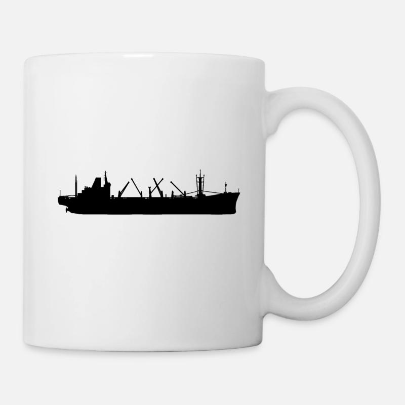 Cargo, cargo, navire marchand - Mug blanc - blanc