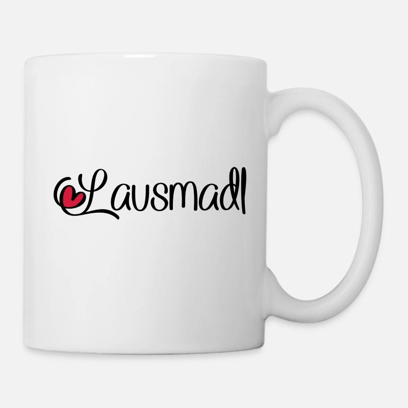 Lausmadl - Tasse - Weiß