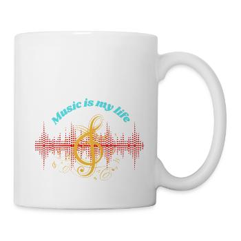 Music life - Tasse - Weiß - Rechts