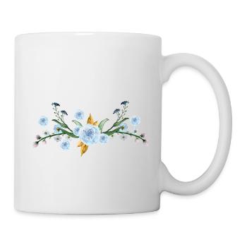 Fleurs - Mug blanc - blanc - Droite