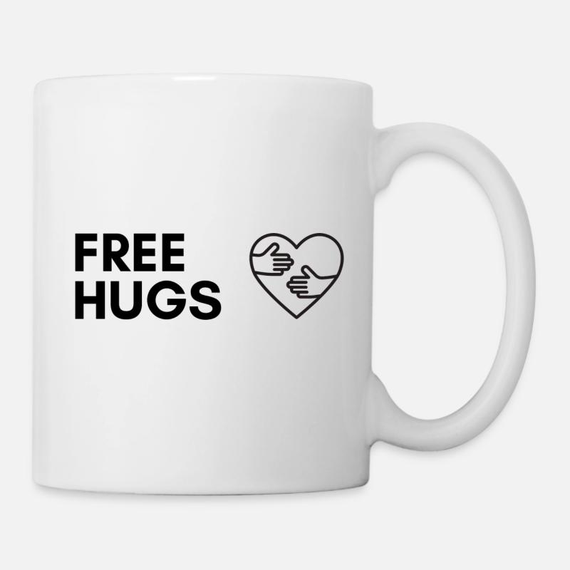 Free hugs - Mug blanc - blanc