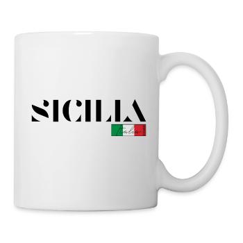 SICILE SICILIA ITALIE ITALIA VACANCES (b) - Mug blanc - blanc - Droite