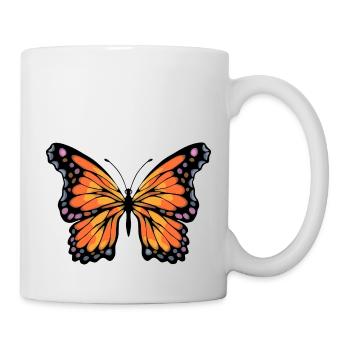 papillon - Mug blanc - blanc - Droite