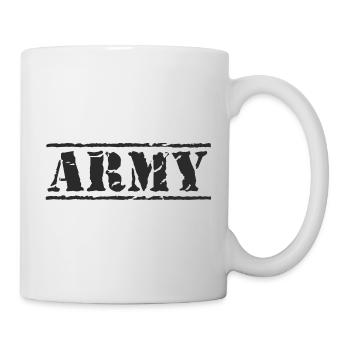 ARMY vintage style black - Mug blanc - blanc - Droite