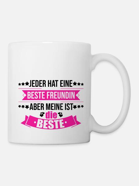 Beste Freundinnen - Tasse - Weiß