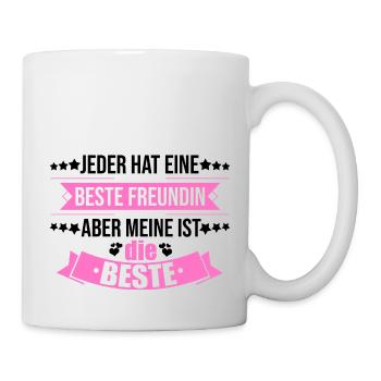 Beste Freundin - Tasse - Weiß - Rechts