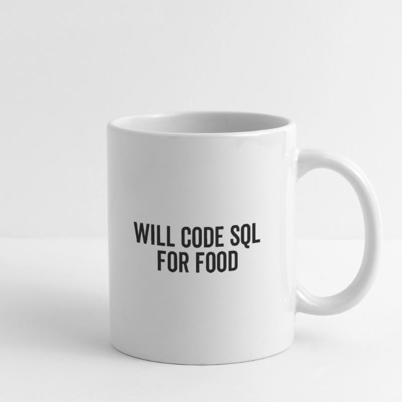 Will Code SQL For Food Mug