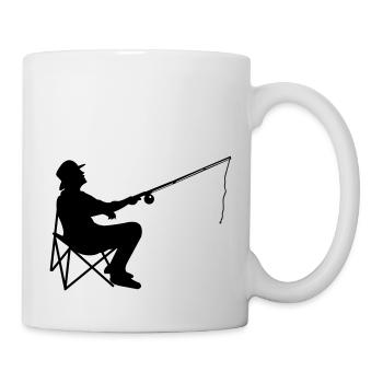 angler - Tasse - Weiß - Rechts