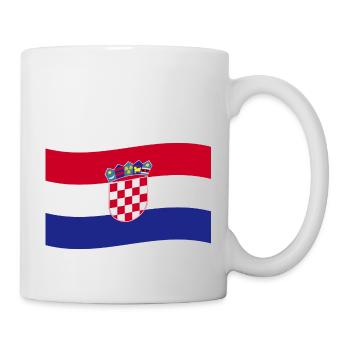 Drapeau Croatie Hrvatska pays Croatie décoration croate - Mug blanc - blanc - Droite