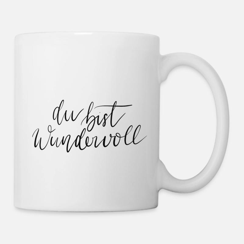 Du bist wundervoll - Tasse - Weiß
