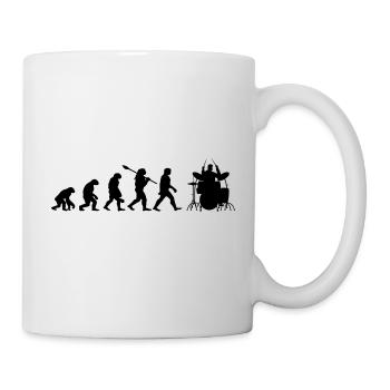 Evolution Batteur Drummer Player Cadeau - Mug blanc - blanc - Droite