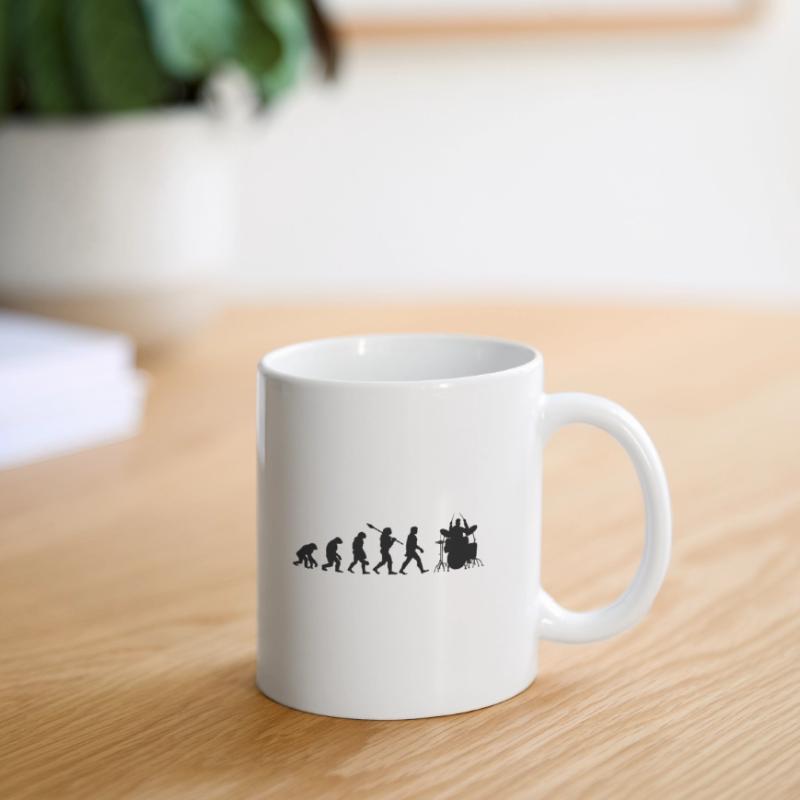 Evolution Drummer Player Drummer Player Geschenk Tasse