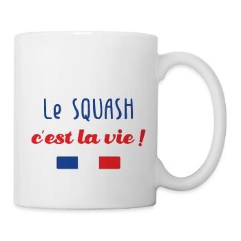 Le squash c'est la vie ! - Mug blanc - blanc - Droite