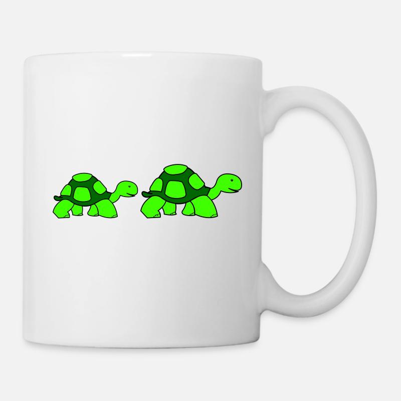 turtle family - Mug blanc - blanc