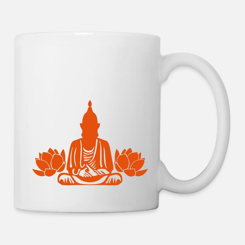 Buddha boudha lotus Blume - Tasse - Weiß