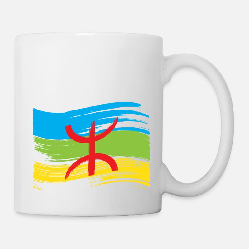 Amazigh flag (Amazigh inside) - Mug - white