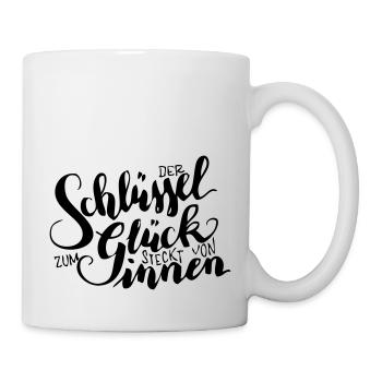 der schluessel zum glueck - Tasse - Weiß - Rechts