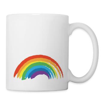 Regenbogen Love is Love Lgbtq Rainbow Gay Pride - Tasse - Weiß - Rechts
