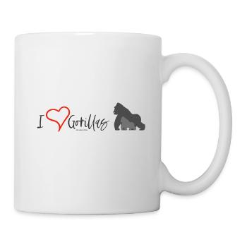 Love for Gorillas - Mug blanc - blanc - Droite