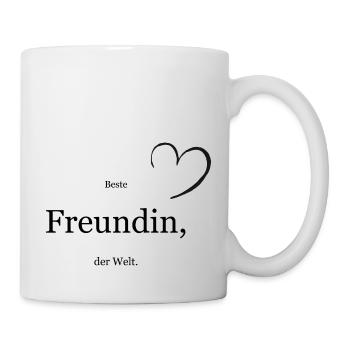 Beste Freundin - Tasse - Weiß - Rechts