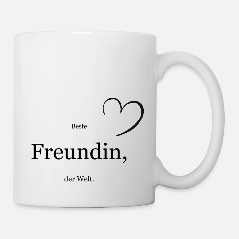 Beste Freundin - Tasse - Weiß