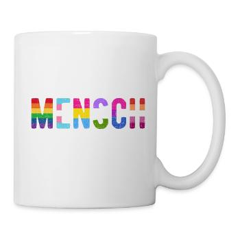 Human LGBT LGBTQ Flag Rainbow Gay Pride - Mug - white - Right