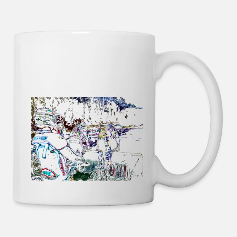 bmx - Tasse - Weiß