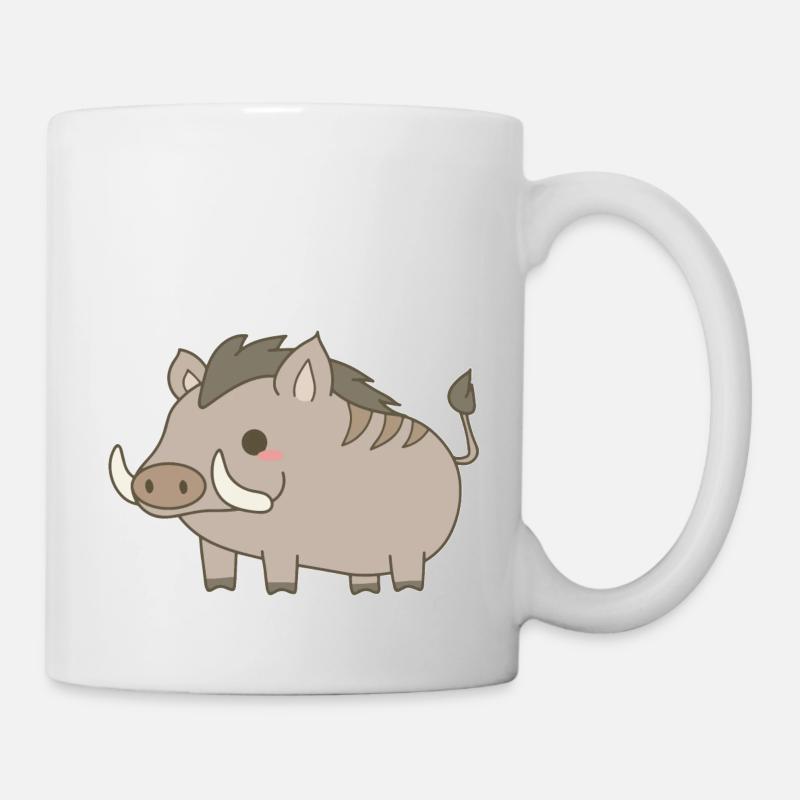 Wildschwein - Tasse - Weiß