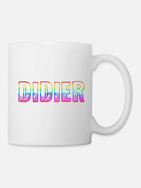 didier rs arc-en-ciel - Mug blanc - blanc
