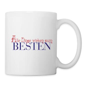 Römer 8:28 - Alle Dinge wirken zum Besten 1 - Tasse - Weiß - Rechts