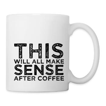 coffee everyday coffee humor eeffoc coffee beans - Tasse - Weiß - Rechts