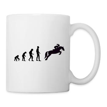 Evolution - Reiterin - Tasse - Weiß - Rechts