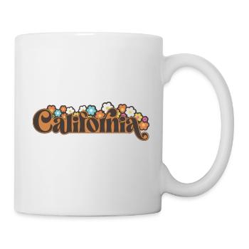 California Retro Style with Flowers - Mug - white - Right