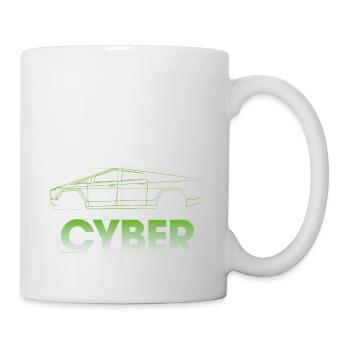 Cyber - Elektrisch - E-Auto - Truck - Tasse - Weiß - Rechts