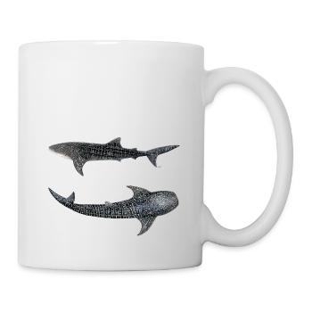 Requin baleine (Rhincodon typus) - Mug blanc - blanc - Droite