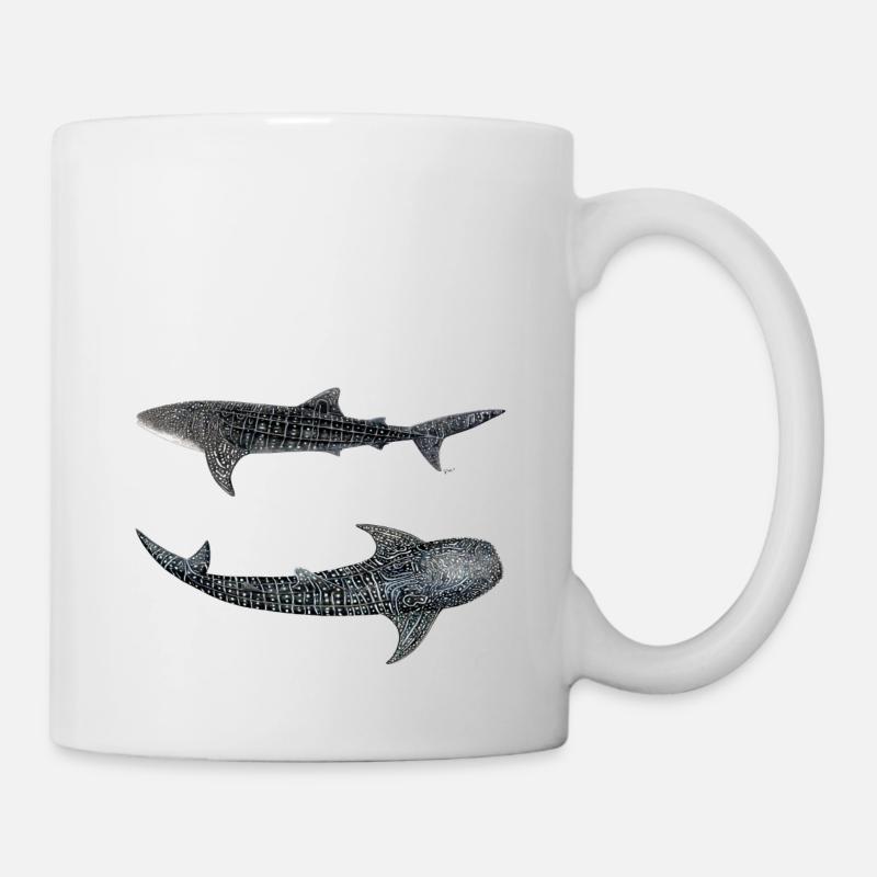 Requin baleine (Rhincodon typus) - Mug blanc - blanc