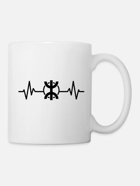 Herzschlag Z - Tasse - Weiß