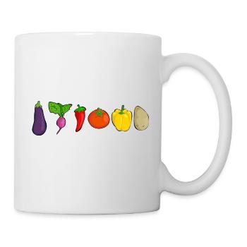 Gemüse - Tasse - Weiß - Rechts