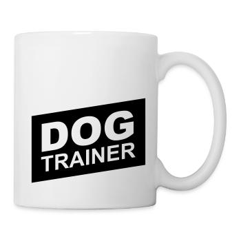 dog trainer black up - Mug blanc - blanc - Droite