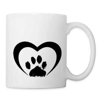 Chien chien - Mug blanc - blanc - Droite