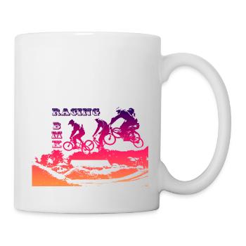 bmx race race racer - Tasse - Weiß - Rechts