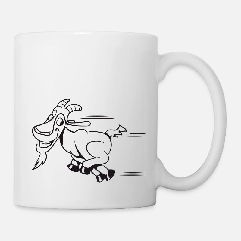 Running goat - Mug - white