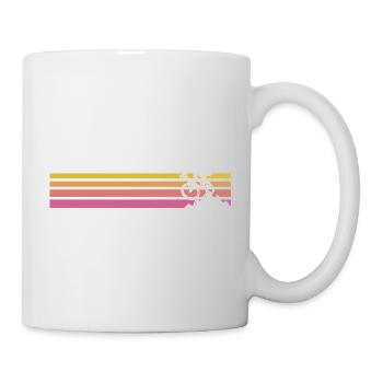 Mountain bike retro vintage bike mountain bike - Mug - white - Right