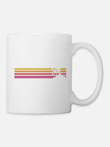 Mountain bike retro vintage bike mountain bike - Mug - white