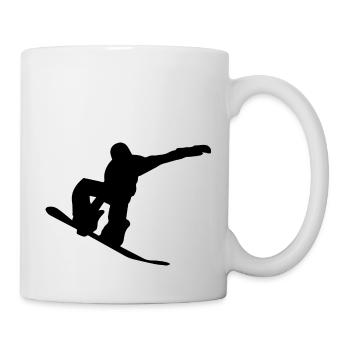 Snowboard Snowboarder - Tasse - Weiß - Rechts