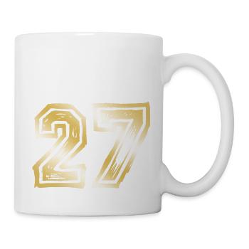27 Number Gold - Mug - white - Right