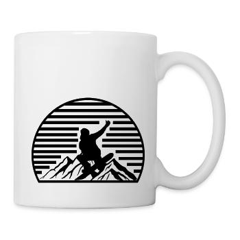 Snowboard Snowboarder - Mug blanc - blanc - Droite
