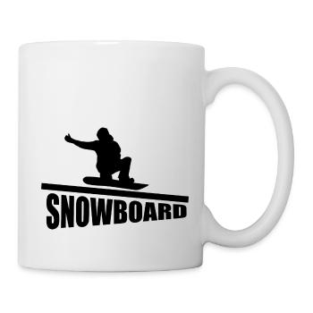Snowboard Snowboarder - Tasse - Weiß - Rechts