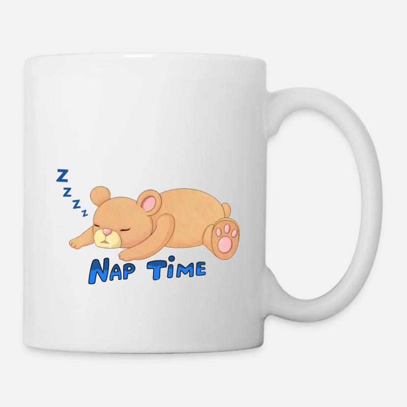 Bär - Nap Time - Tasse - Weiß